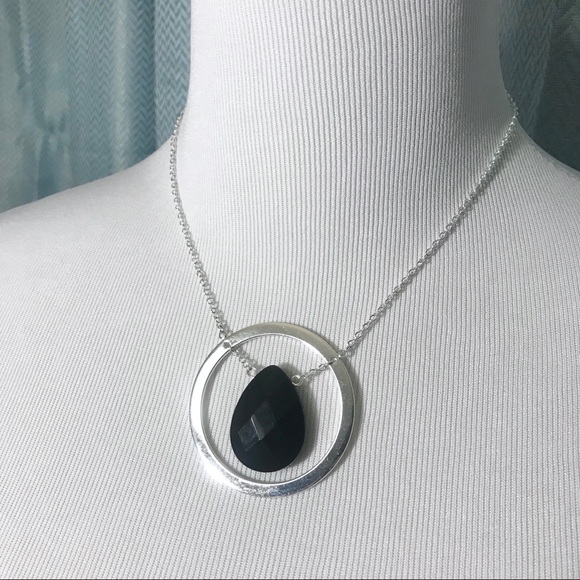 Nine West Jewelry - NW Floating Onyx Necklace